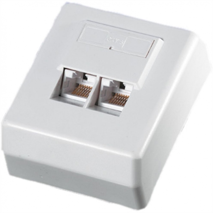 Imagine Priza RJ45 Cat.6 neecranata aplicata bej, Roline 25.16.8395